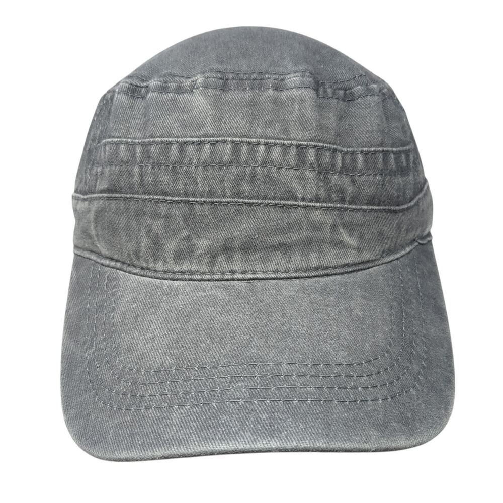 Unbranded Slideback Cadet Army Cap Gray One Size … - image 1